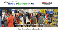 Desktop Screenshot of fourcornershomeandgardenshow.com