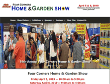 Tablet Screenshot of fourcornershomeandgardenshow.com